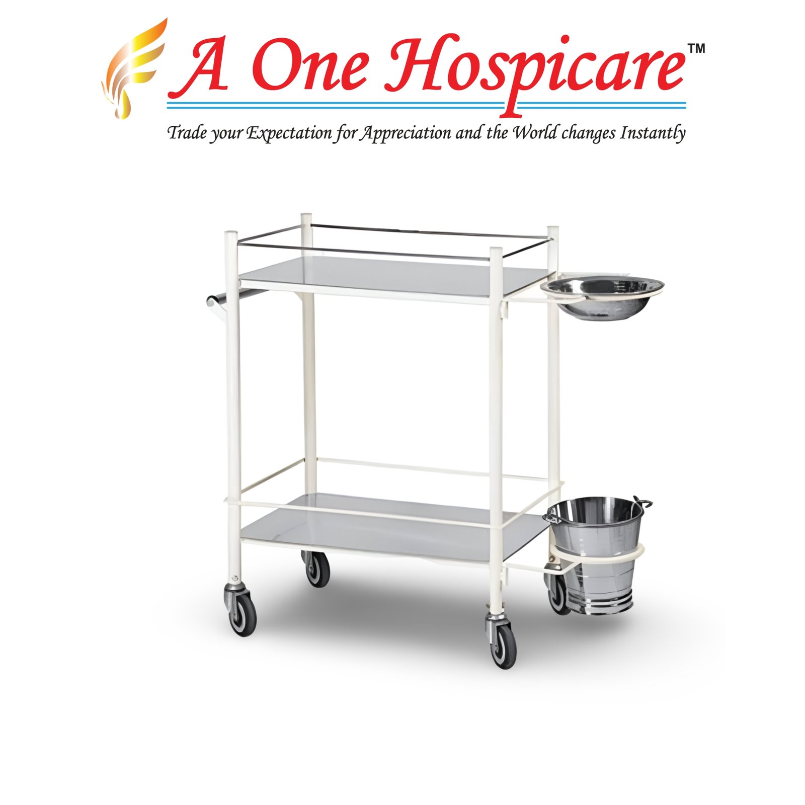MS Body SS Top Dressing Trolley AOH 171 (B)