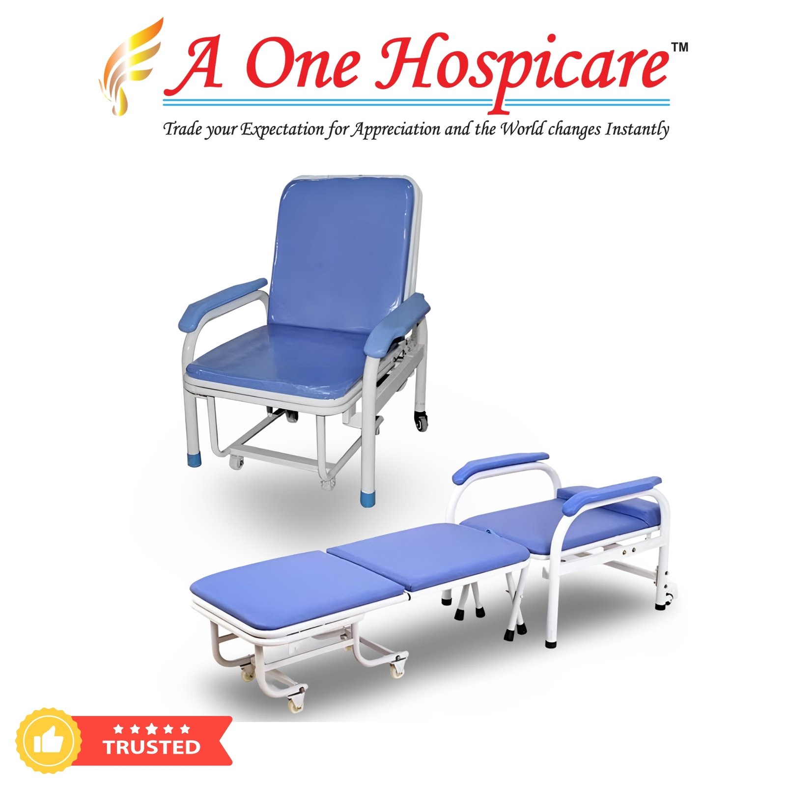 Attendant Bed Cum Chair