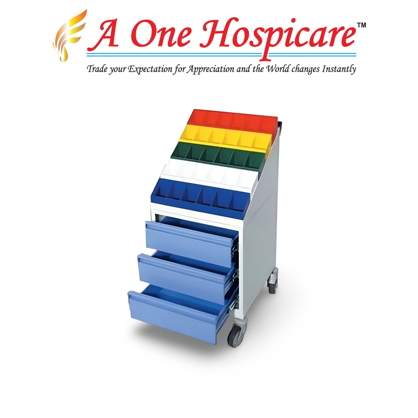 Mini O.T drug Trolley