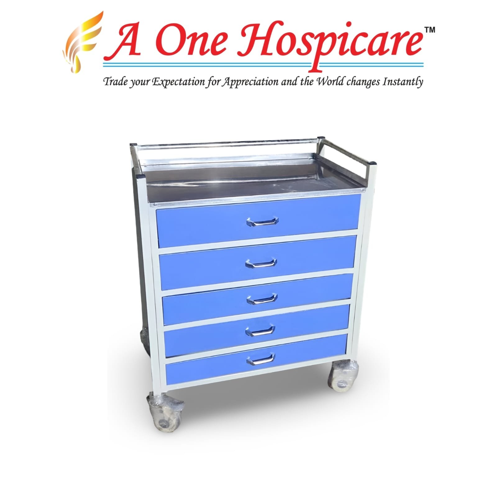 Medicine Trolley (5 Drawer)  AOH 169 (E)