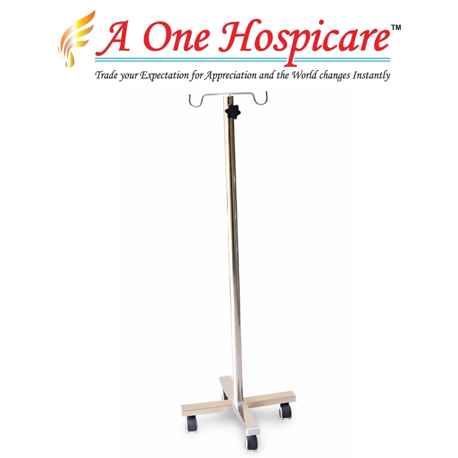 SS 4 Leg with Wheels IV Stand AOH 187 (E)