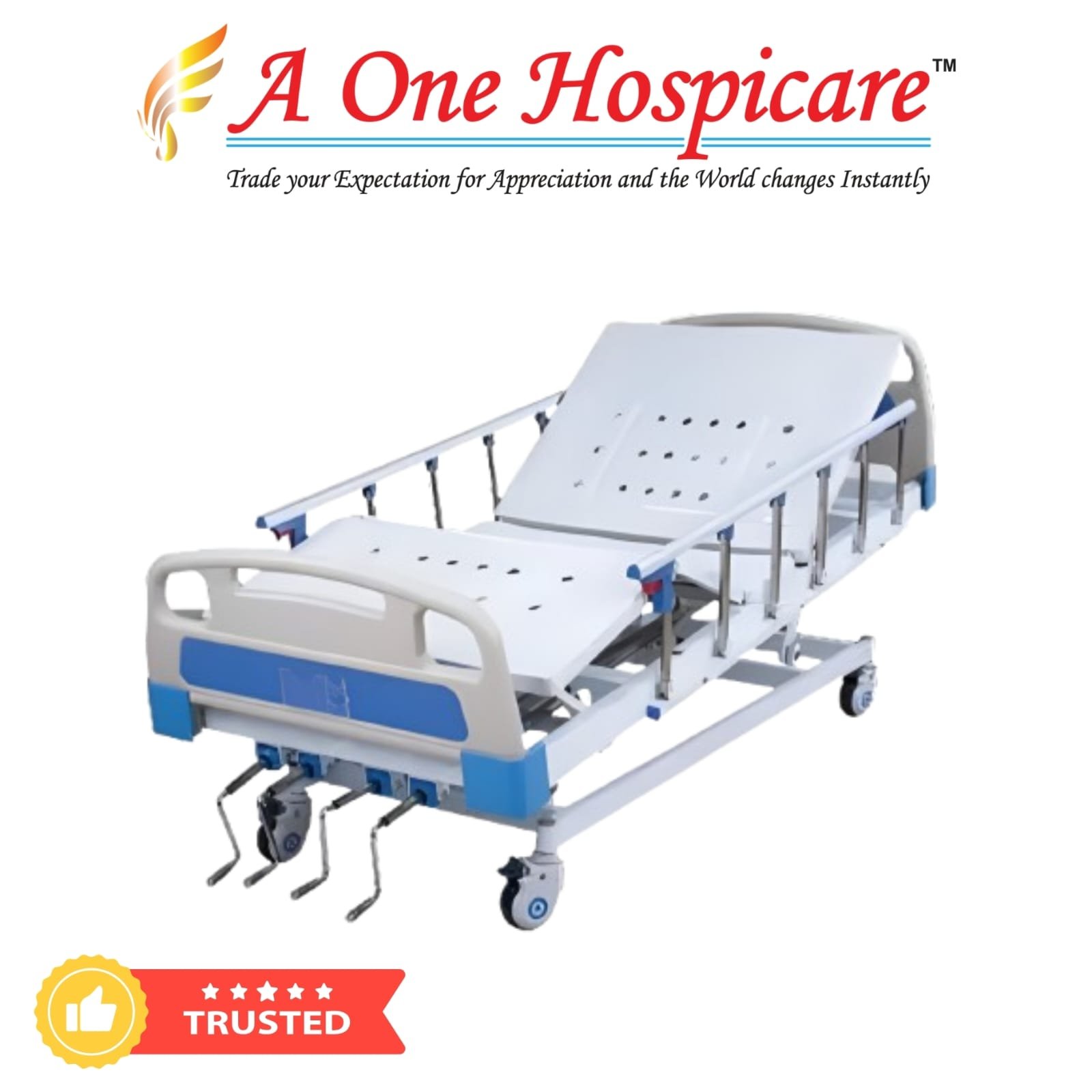 4 Gear  Manual ICU Bed