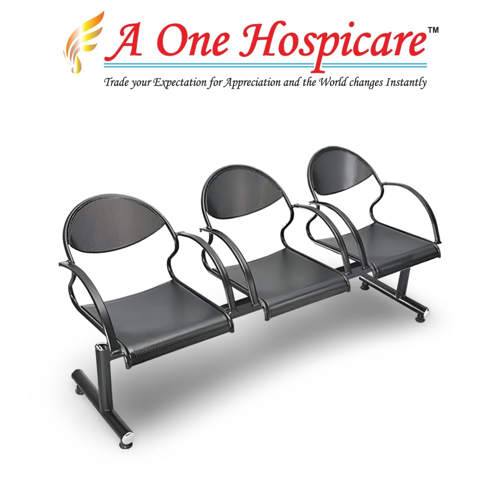 Full MS Black Waiting Chair AOH 188 (D)