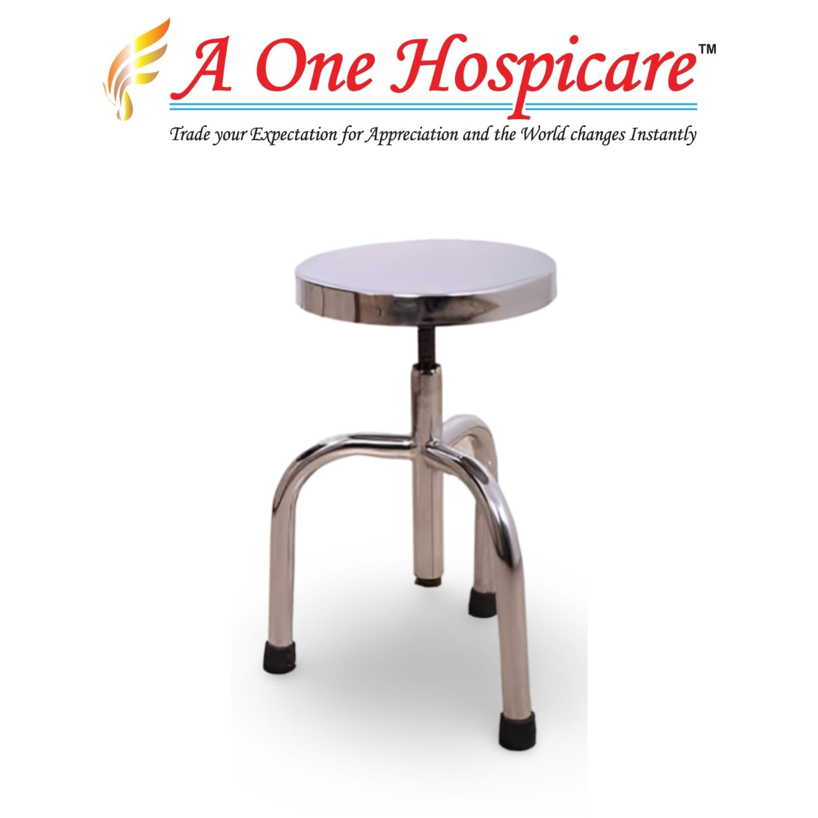 SS Revolving Chair (3 Leg) AOH 192 (D)