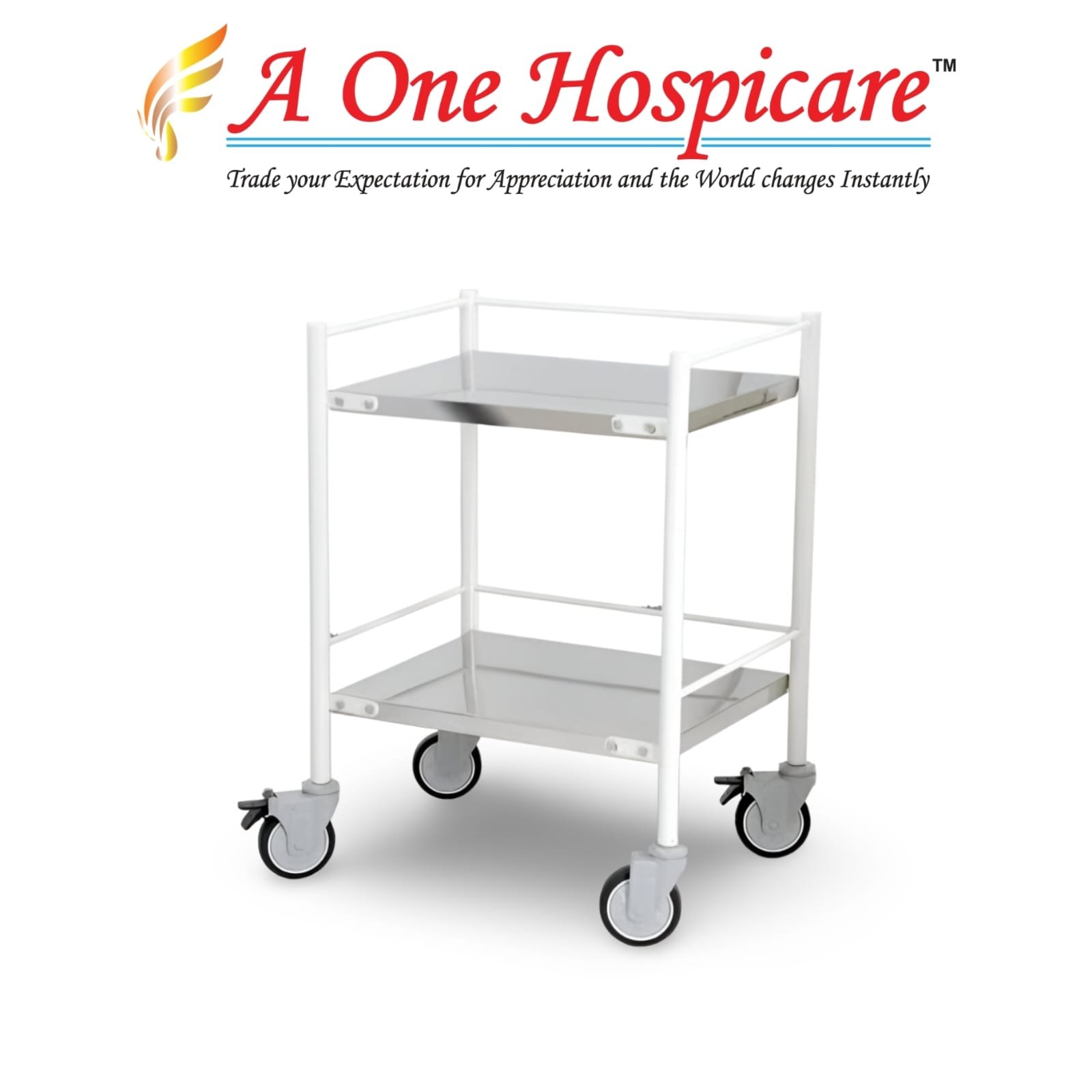 MS Body SS Top Instrument Trolley AOH 170 (C)