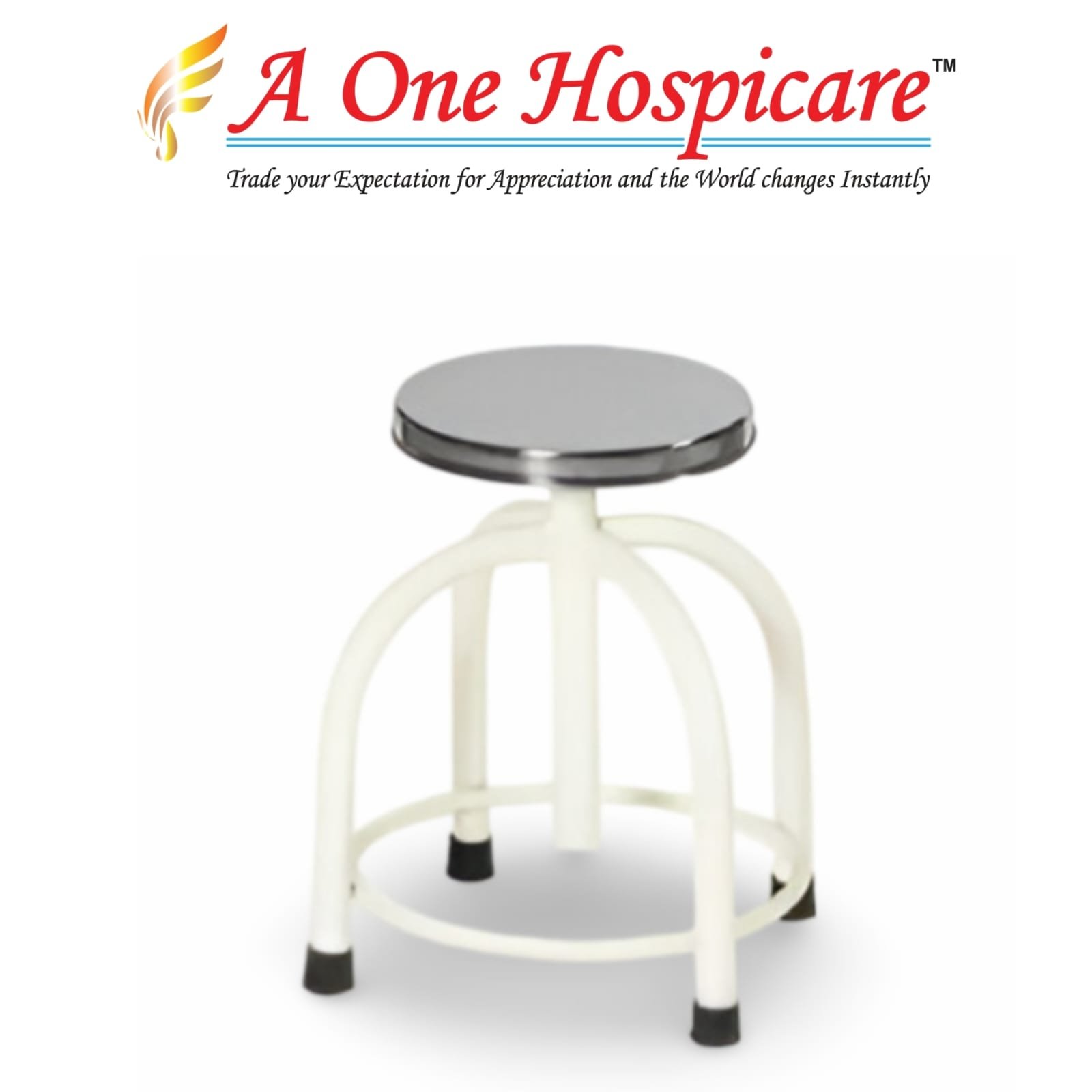 MS Body SS Top Revolving Chair (4 Leg) AOH 192 (B)