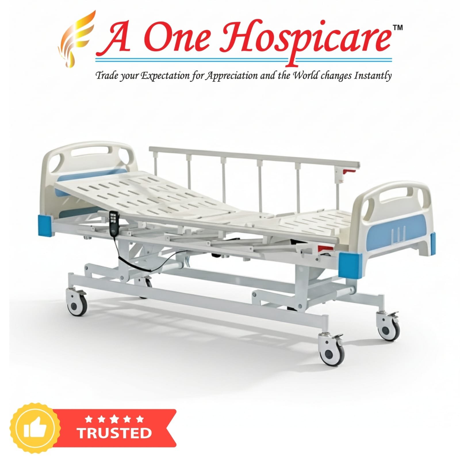 5 Functional Electric ICU Bed
